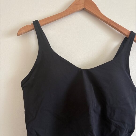 Lululemon Athletic Align Nulu Crop Tank Top Black NWT Women’s Size 12 - Picture 3 of 7